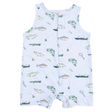 Fishing - Sleeveless Shortie Romper