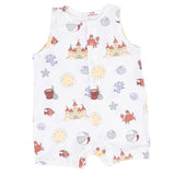 Sunny Sandcastles - Sleeveless Shortie Romper