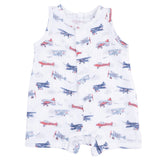 Vintage Planes - Sleeveless Shortie Romper