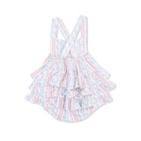Tulip Stripe - Ruffle Sunsuit
