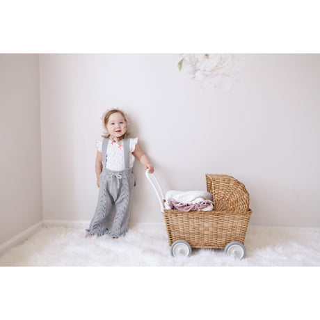 Madison Floral Onesie with Bows - HoneyBug 