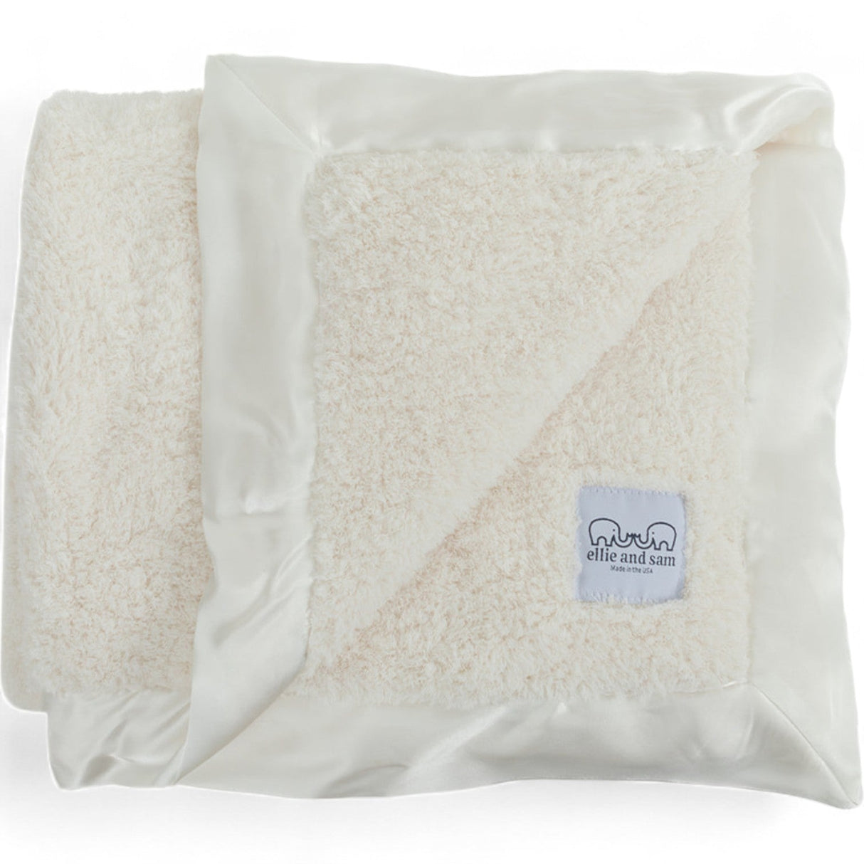 Classic Satin Border Blanket - Ivory