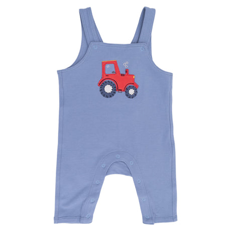 Tractor Henley with Overalls - Mini Tractors - HoneyBug 