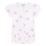 Pink Stars Print Onesie Dress