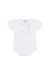 Ruffle Short Sleeve Onesie - HoneyBug 