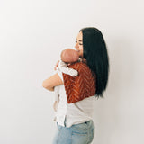 Rust Mudcloth Burp Cloth - HoneyBug 