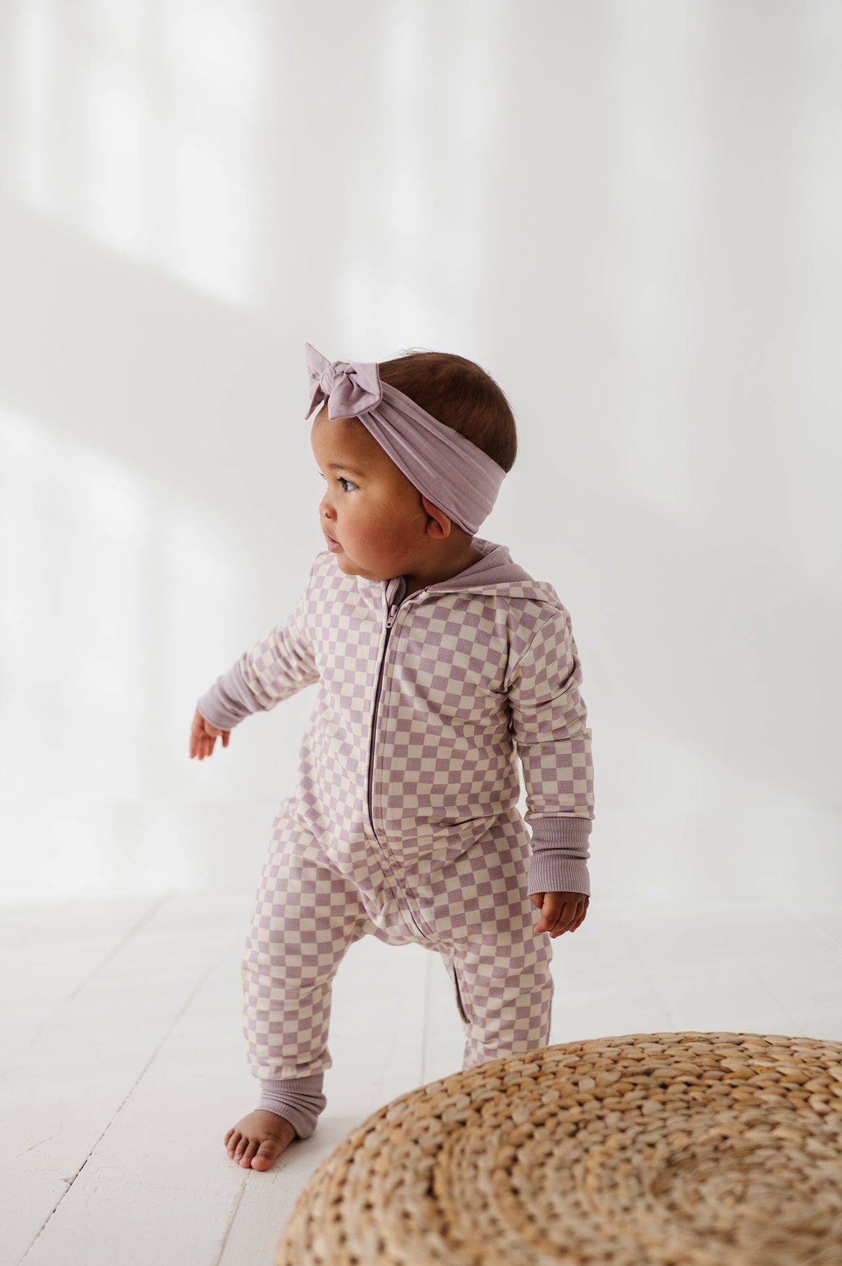 Terry Zip Romper - HoneyBug 