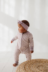 Terry Zip Romper - HoneyBug 