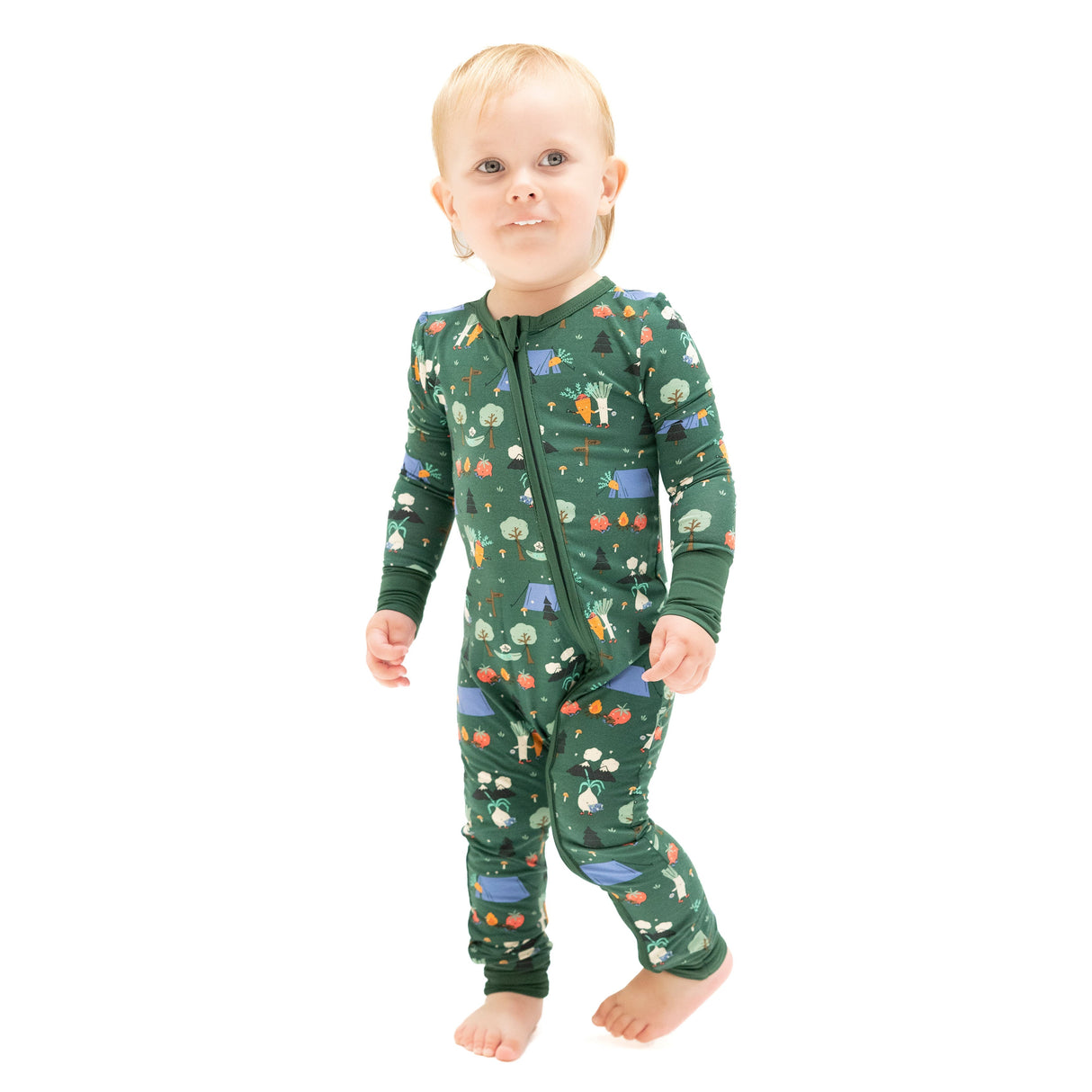 Convertible Romper - Camping Veggies - HoneyBug 