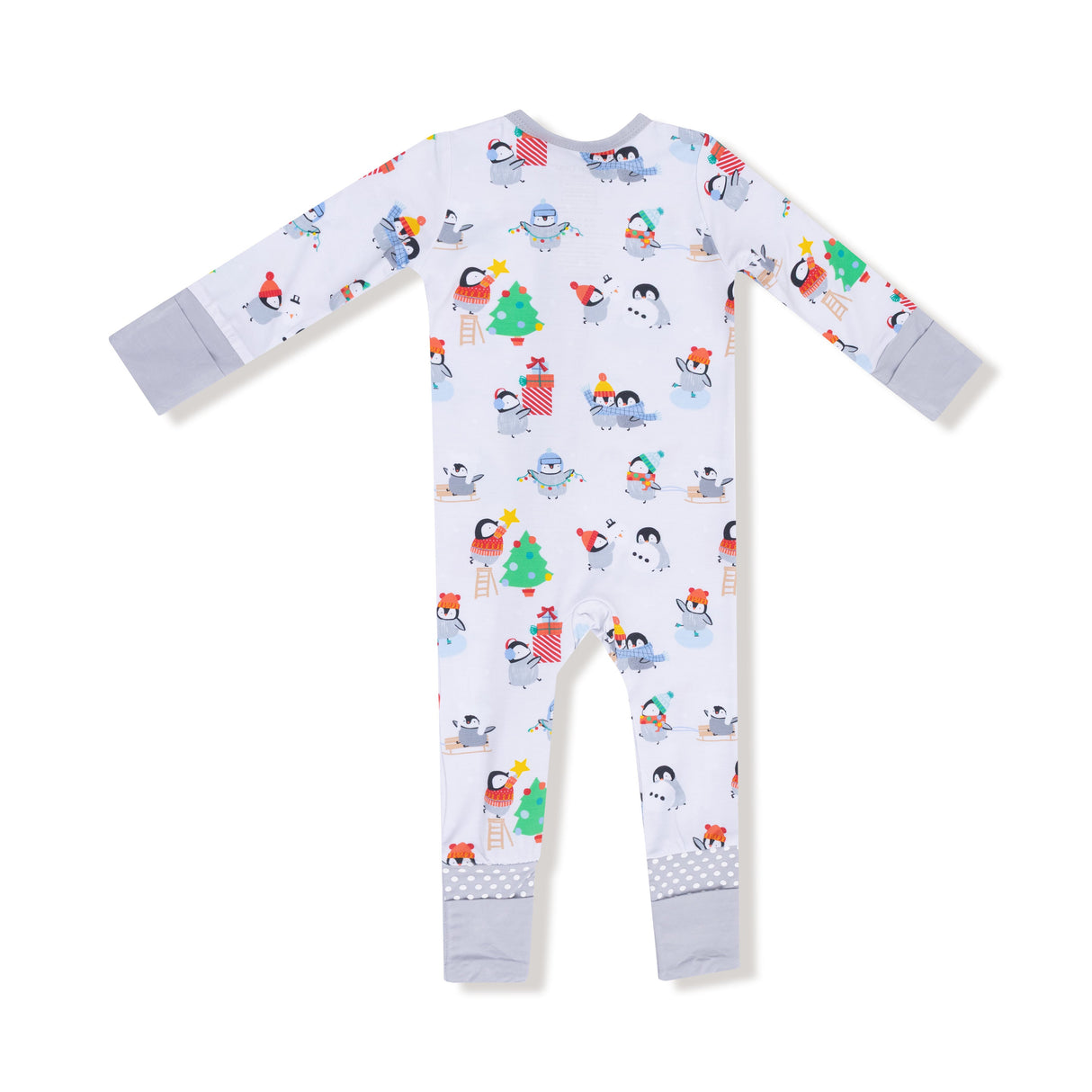 Holiday Penguins - Convertible Romper - HoneyBug 