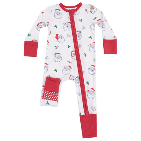 Convertible Romper - Vintage Santas - HoneyBug 