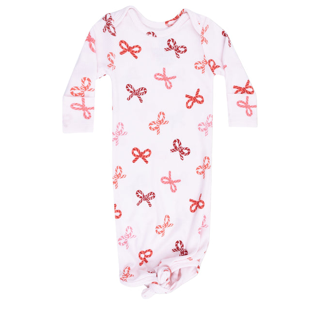 Candy Cane Bows - Knotted Gown - HoneyBug 