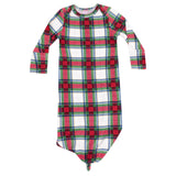 Knotted Gown - Holiday Plaid - HoneyBug 