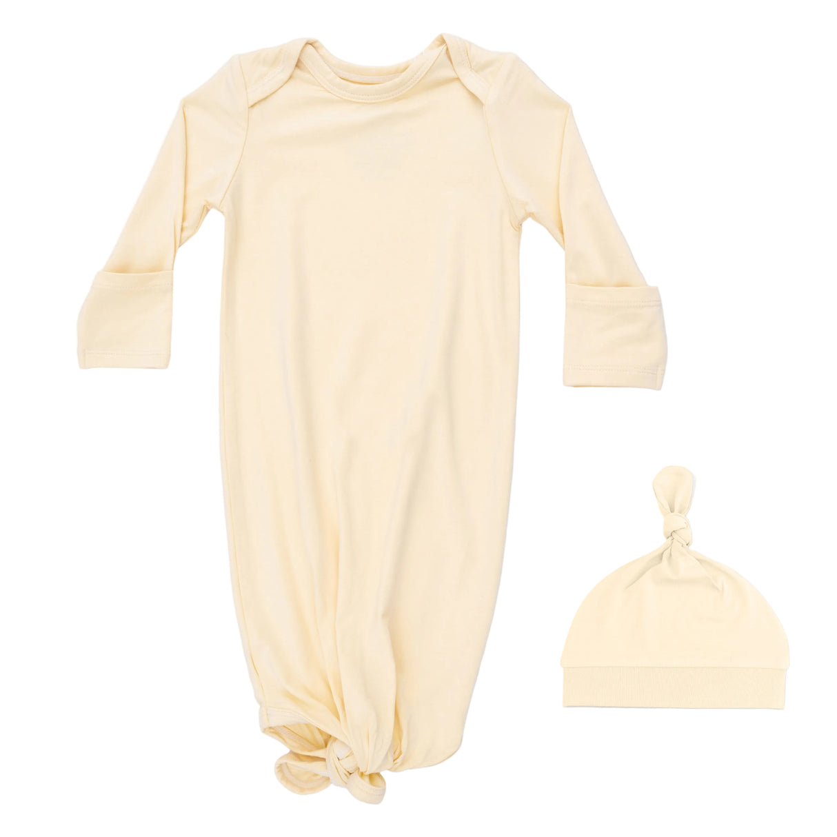 Solid Italian Straw - Knotted Gown  and Hat