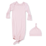 Solid Veiled Pink - Knotted Gown and Hat