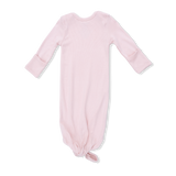 Solid Veiled Pink - Knotted Gown and Hat