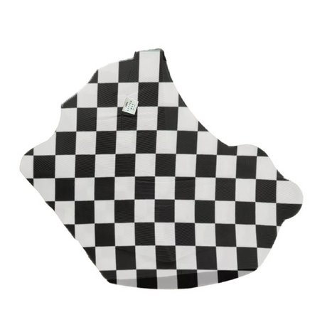 Race Black & White Checkered Carseat Cover
