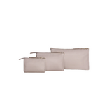 3-piece Pouch Set Taupe - HoneyBug 