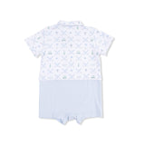 Golf Trellis Blue - Short Playsuit