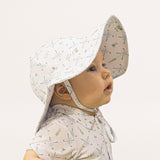 Golf Trellis Blue - Wide Brim Sun Hat