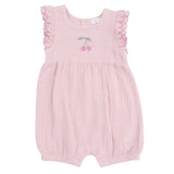 Solid Muslin Lotus - Scallop Ruffle Shortie