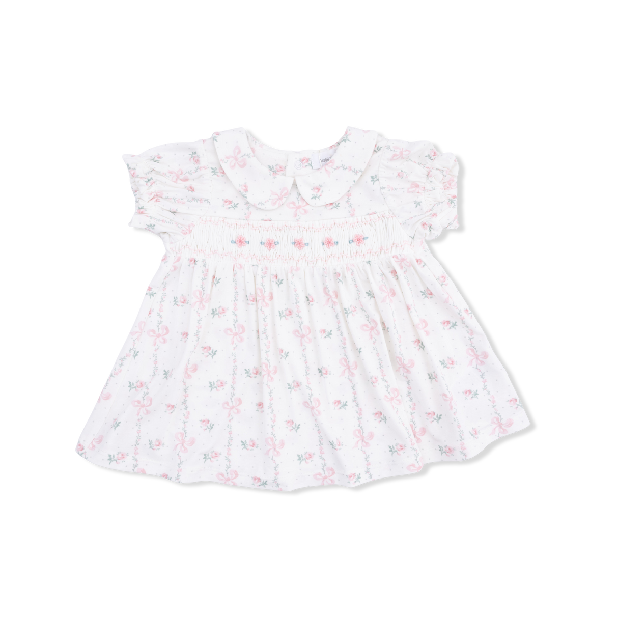 Dainty Buds and Bows - Smocked Dress Set