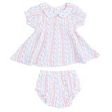 Tulip Stripe - Smocked Dress Set