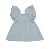 Solid Muslin Jadeite - V-Neck Dress and Bloomer