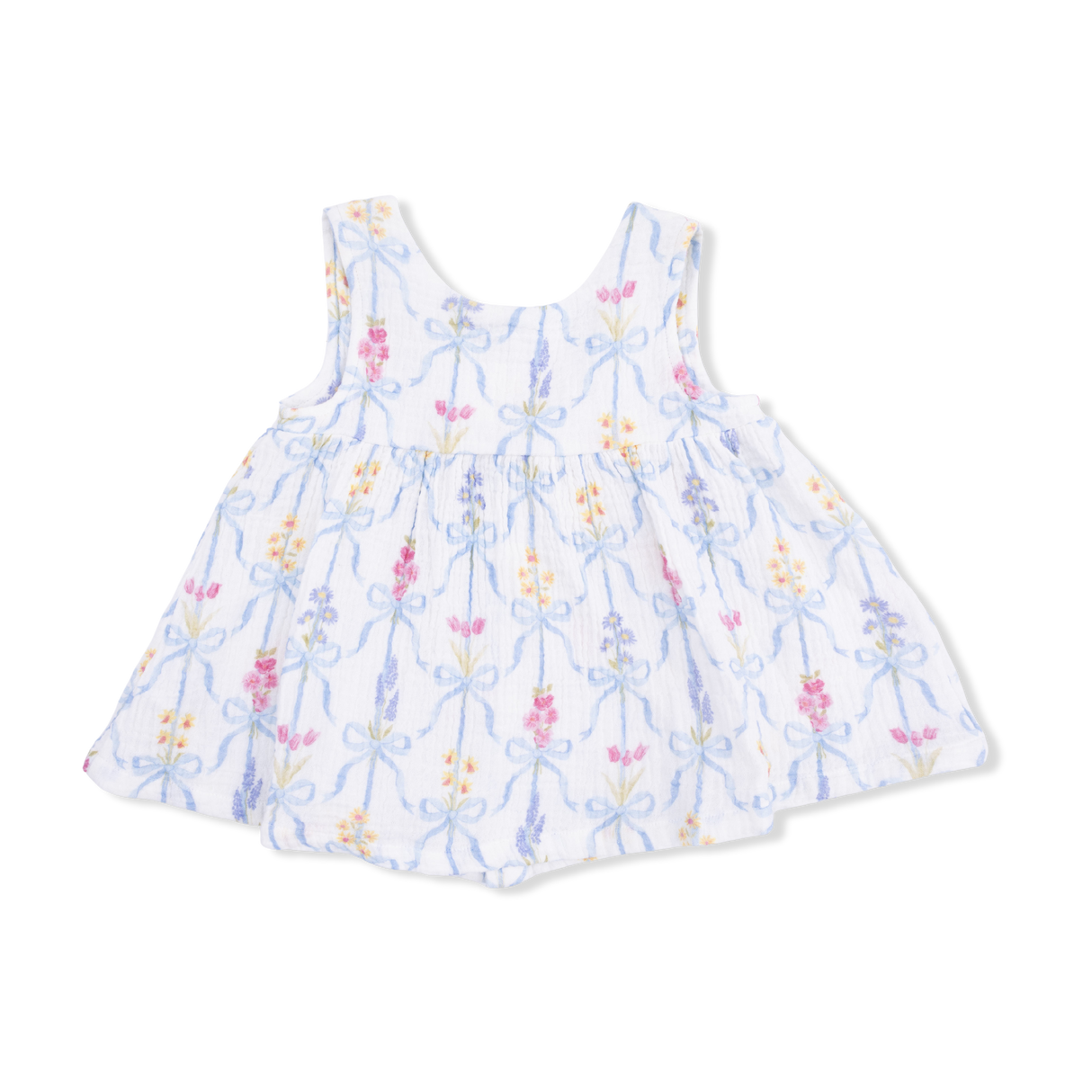 Ribbon Bouquets - Dress with Bow & Bloomer with Bow on Headband Set