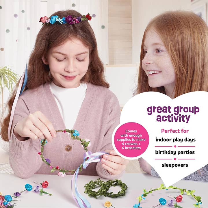 Flower Crowns & Bracelet Making Kit - HoneyBug 