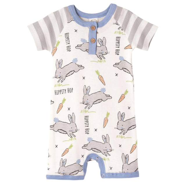 Easter Parade Cotton Short Romper - HoneyBug 