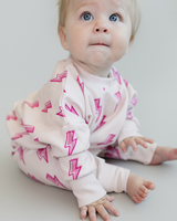 Jogger Set | Pink Bolts - HoneyBug 