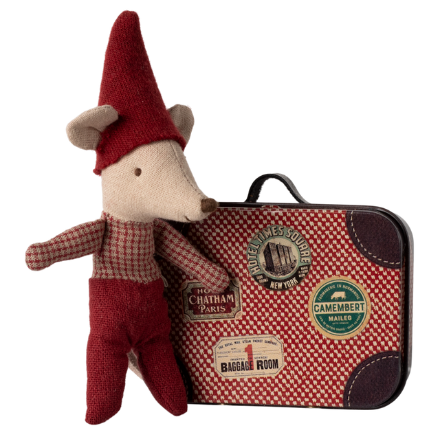 Christmas mouse, Baby in suitcase - HoneyBug 