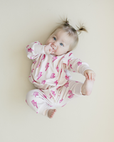 Jogger Set | Pink Bolts - HoneyBug 