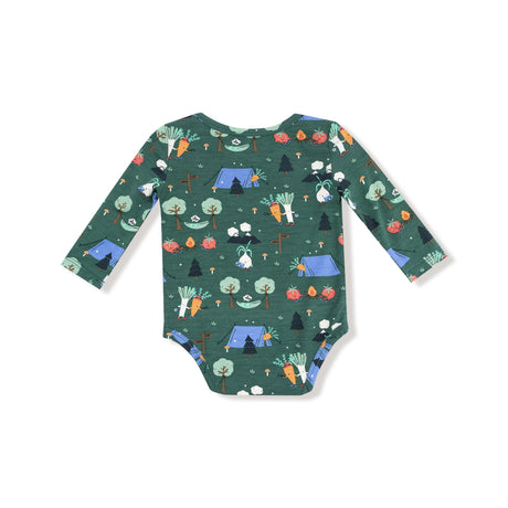 Lap Shoulder Bodysuit - Camping Veggies - HoneyBug 