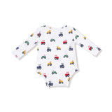 Lap Shoulder Bodysuit - Mini Tractors - HoneyBug 