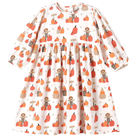 Pumpkin Patch Girls' Dress – Soft Bamboo Fall Favorite - HoneyBug 