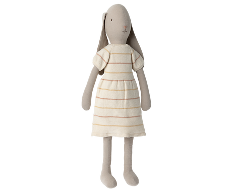 Doll Knitted Dress with Stripes - Size 4 - HoneyBug 