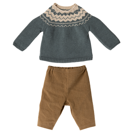 Doll Pants and Knitted Sweater - Size 5 - HoneyBug 