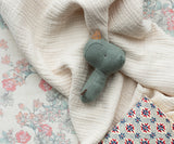 Lullaby Friends Rattle - Rhino - Pine - HoneyBug 