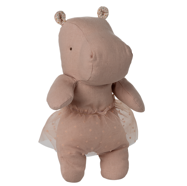 Hippo with Skirt - Small - Soft Rose - HoneyBug 