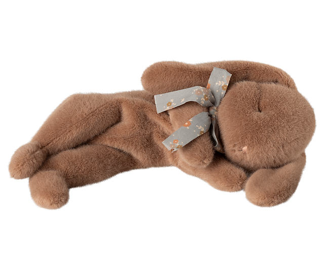 Sleeping Bunny Plush - Small - Soft Brown - HoneyBug 