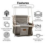 Organic Cotton Indoor High Back Swing Sand