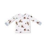 Long Sleeve Loungewear Set - Baby Beavers - HoneyBug 