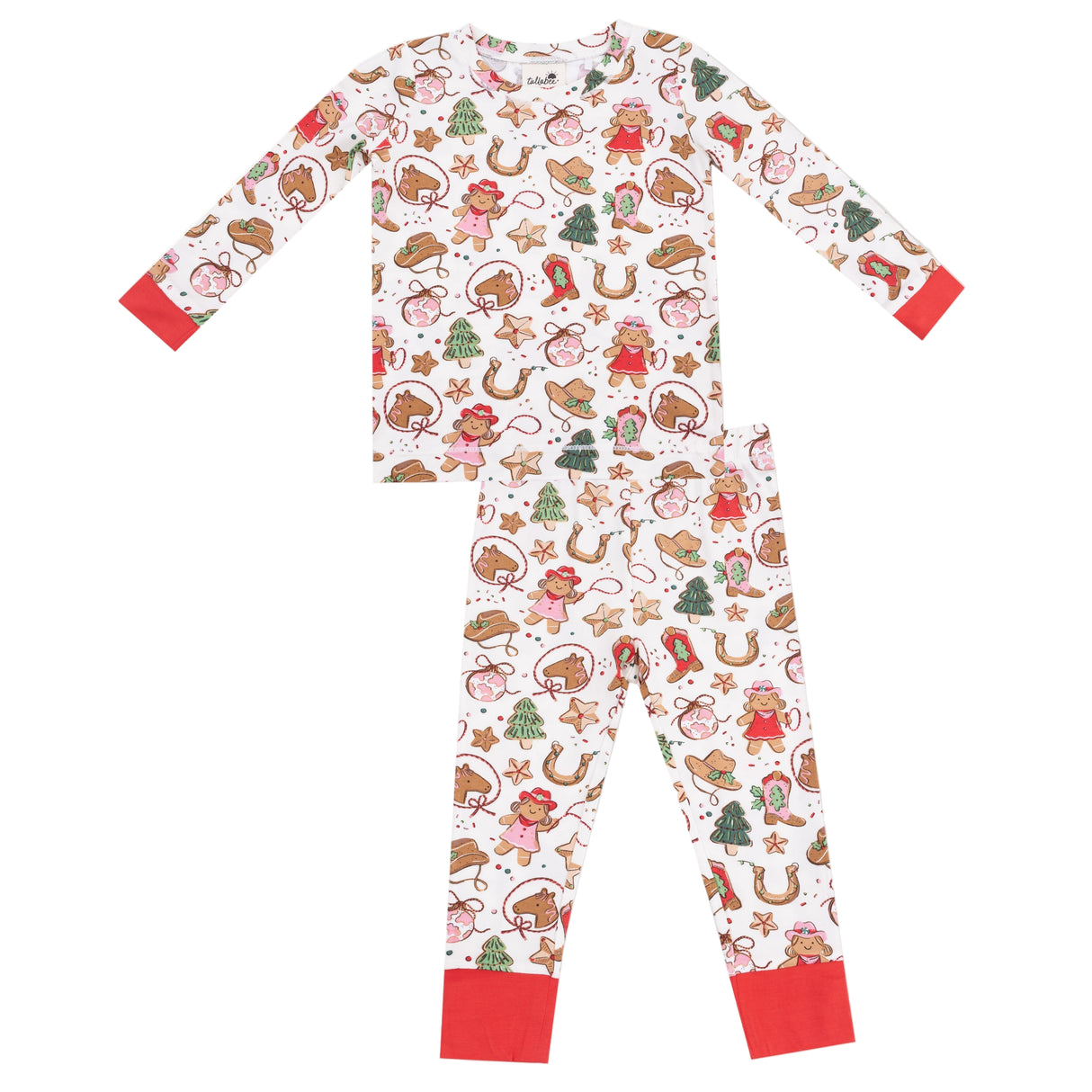 Long Sleeve Loungewear Set - Cowgirl Christmas - HoneyBug 