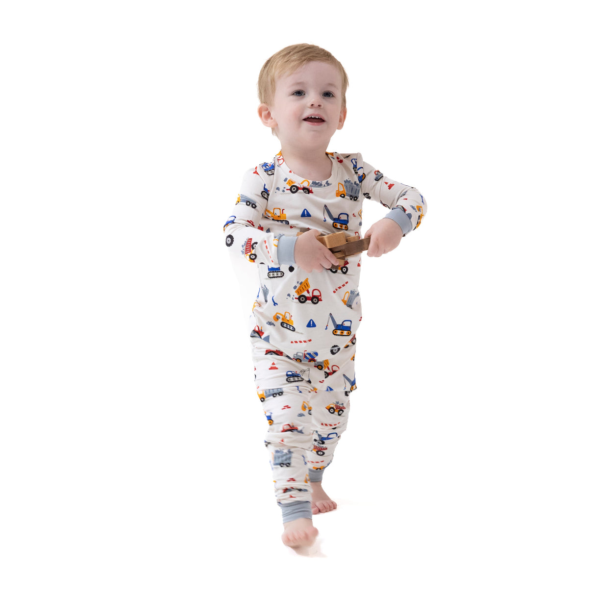 Long Sleeve Loungewear Set - Crayon Construction - HoneyBug 