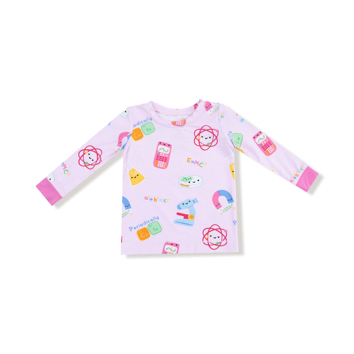 Long Sleeve Loungewear Set - Future Scientist - Pink - HoneyBug 