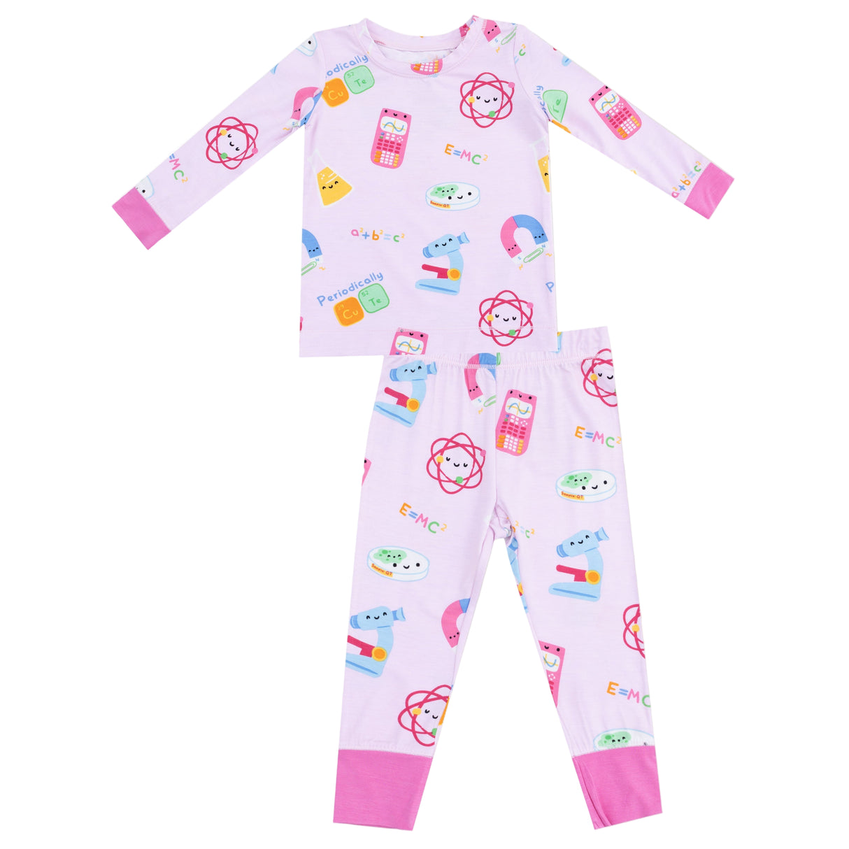 Long Sleeve Loungewear Set - Future Scientist - Pink - HoneyBug 