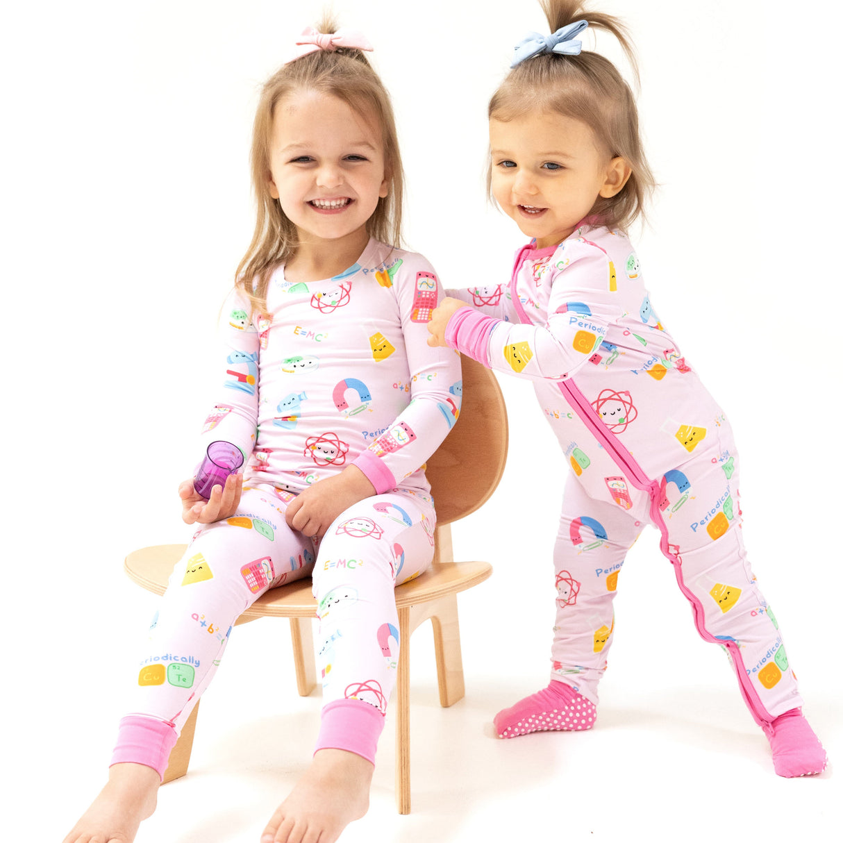 Long Sleeve Loungewear Set - Future Scientist - Pink - HoneyBug 