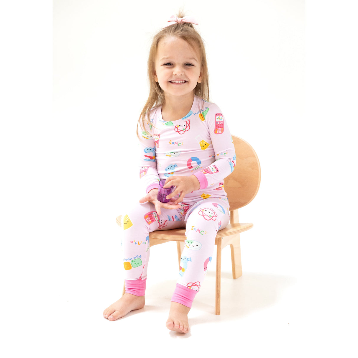 Long Sleeve Loungewear Set - Future Scientist - Pink - HoneyBug 